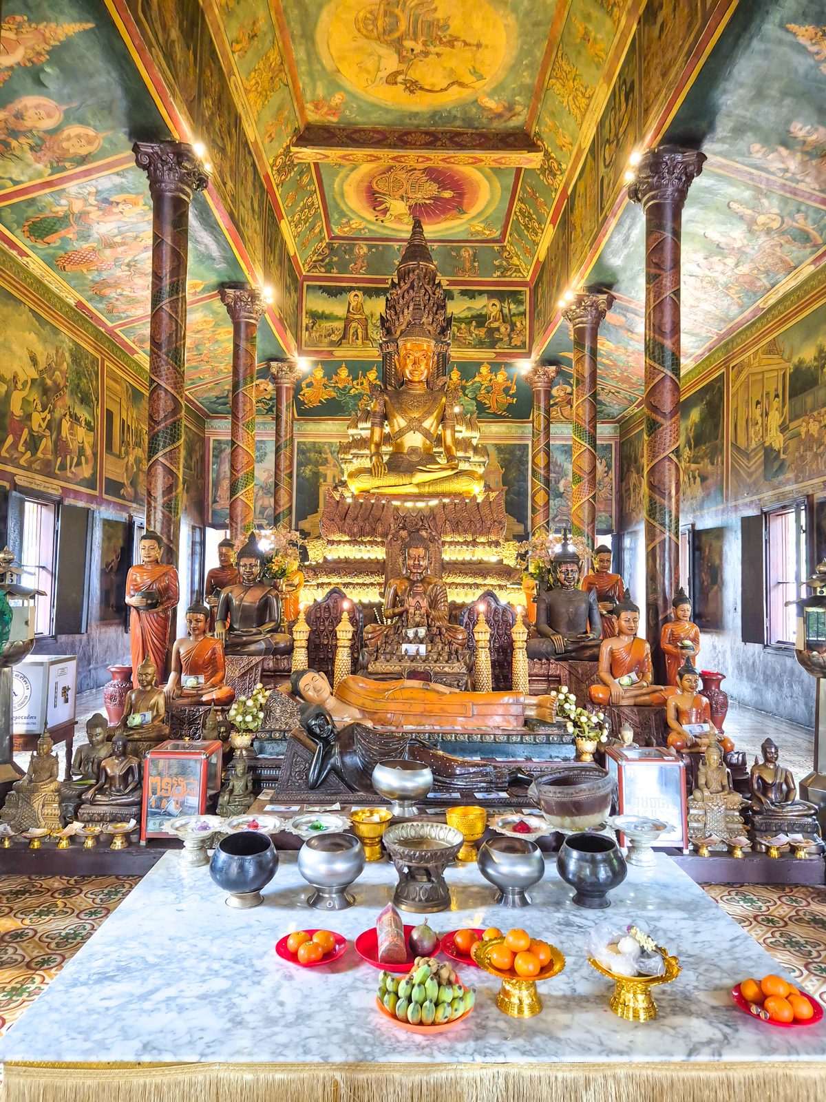 Architectural elements of Wat Phnom